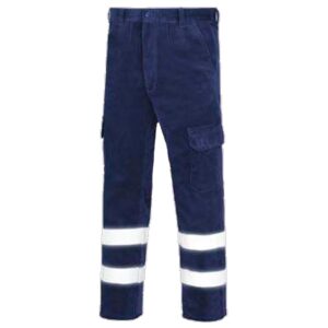 Pantalón de pana multibolsillos vesin reflex azul Pantalón de pana multibolsillos vesin reflex azul
