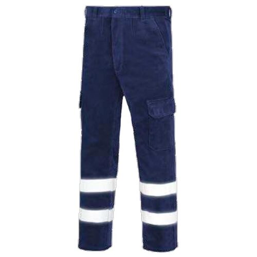 Pantalón de pana multibolsillos vesin reflex azul