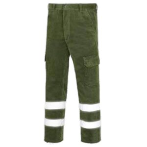 Pantalón de pana multibolsillos vesin reflex verde Pantalón de pana multibolsillos vesin reflex verde
