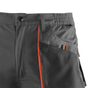 Pantalón de trabajo para trabajar multibolsillos Juba 961 TOP RANGE Gris - Negro - Naranja