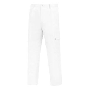 Pantalon multibolsillos Vesin Blanco L-1000