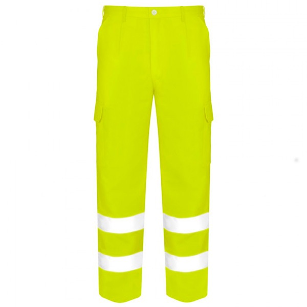 Pantalón multibolsillos de alta visibilidad Vesin amarillo Pantalón multibolsillos de alta visibilidad Vesin amarillo