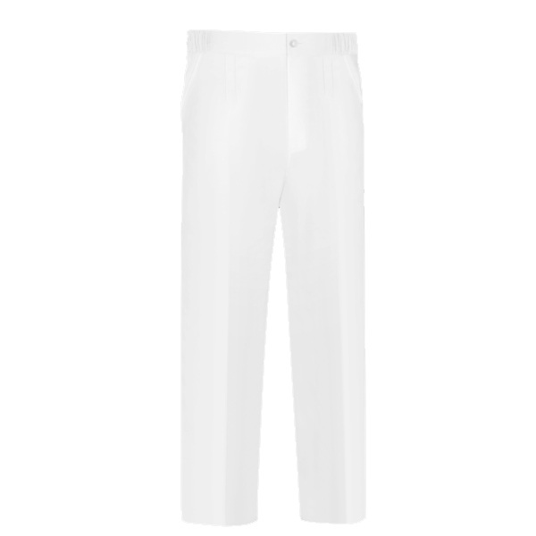 Pantalón pijama con goma y cremallera Vesin blanco