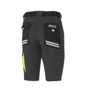 Pantalones shorts ligeros Tech Sparco LAREDO 02428GSGF GRIS/AMARILLO