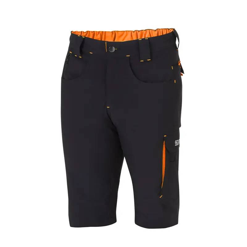 Pantalones shorts ligeros Tech Sparco LAREDO 02428NRAF NEGRO_NARANJA Pantalones shorts sparco LAREDO NEGRO NARANJA