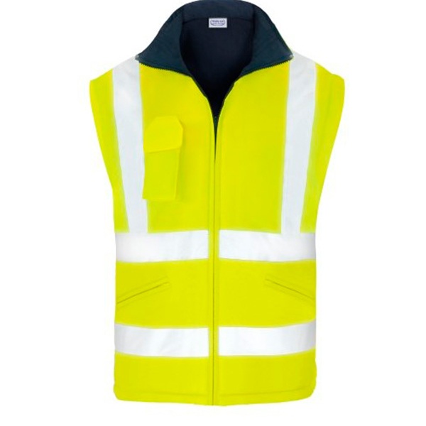 Parka 2 en 1 Chaleco reversible alta visibilidad Vesin amarillo-1