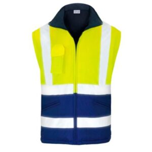 Parka 2 en 1 Chaleco reversible alta visibilidad Vesin azul-1 Parka 2 en 1 Chaleco reversible alta visibilidad Vesin azul