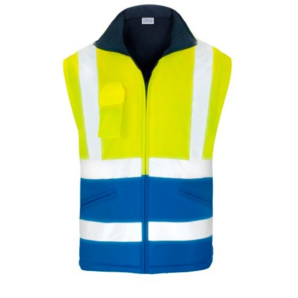 Parka 2 en 1 Chaleco reversible alta visibilidad Vesin azulina-1 Parka 2 en 1 Chaleco reversible alta visibilidad Vesin azulina