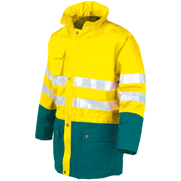 Parka acolchada AV bicolor Starter amarillo-verde Parka acolchada AV bicolor Starter amarillo-verde