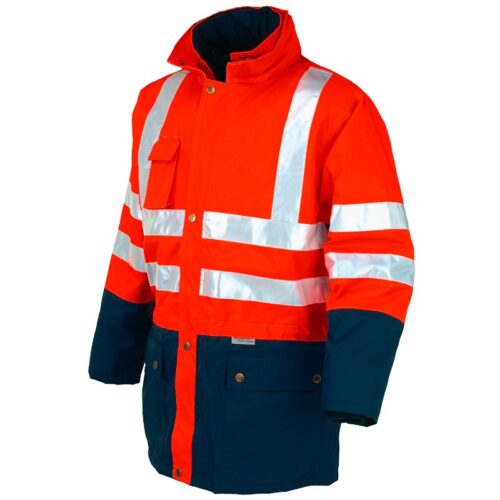 Parka bicolor triple uso de alta visibilidad Starter naranja