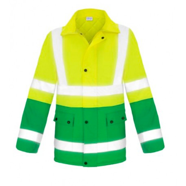 Parka clásica Alta visibilidad Vesin verde Parka clásica Alta visibilidad Vesin verde