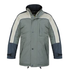 Parka tricolor Vesin beige-verde-negro Parka tricolor Vesin beige-verde-negro