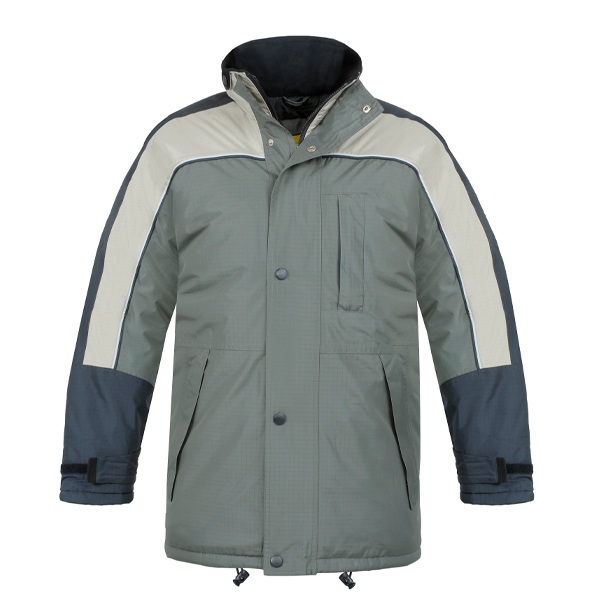 Parka tricolor Vesin beige-verde-negro Parka tricolor Vesin beige-verde-negro