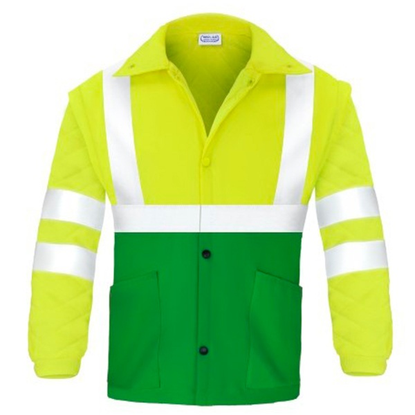 Parka triple uso Vesin Verde-1 Parka triple uso alta visibilidad Vesin Verde