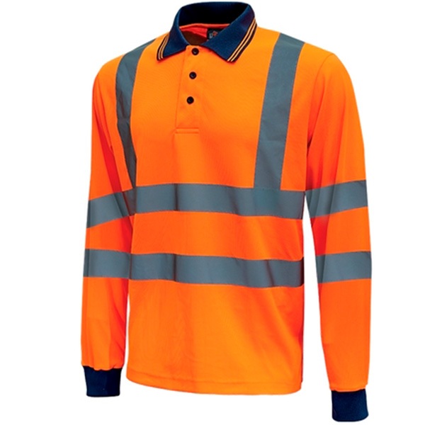 Polo de alta visibilidad U-Power Haze Orange Fluo