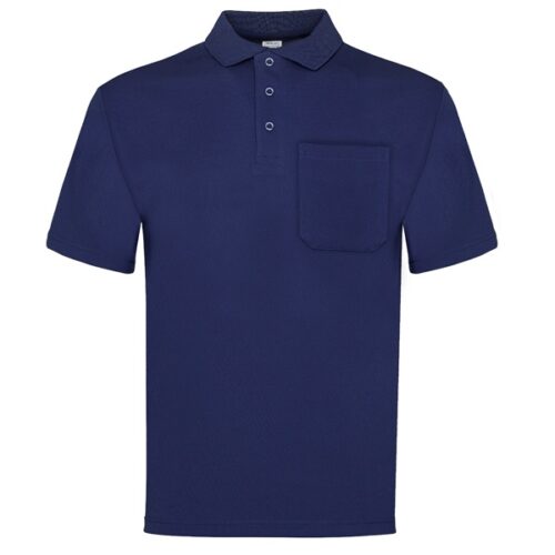 Polo manga corta con bolsillo Vesin azul Polo manga corta con bolsillo Vesin azul