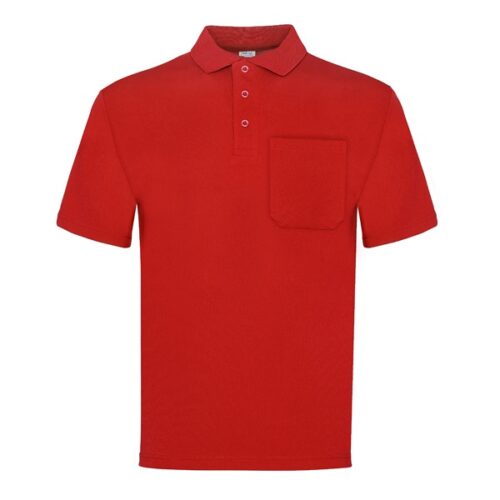 Polo manga corta con bolsillo Vesin rojo Polo manga corta con bolsillo Vesin rojo