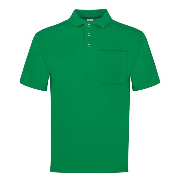 Polo manga corta con bolsillo Vesin verde