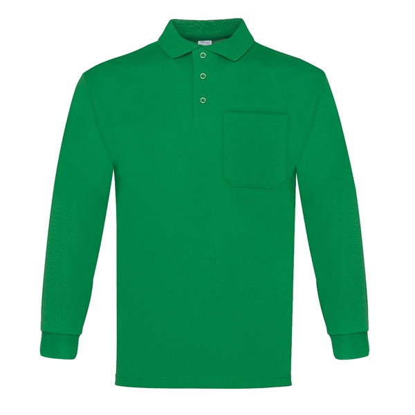 Polo manga corta con bolsillo Vesin verde