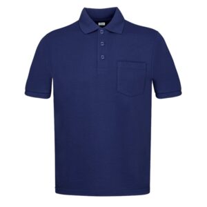 Polo manga corta con bolsillos Vesin azul