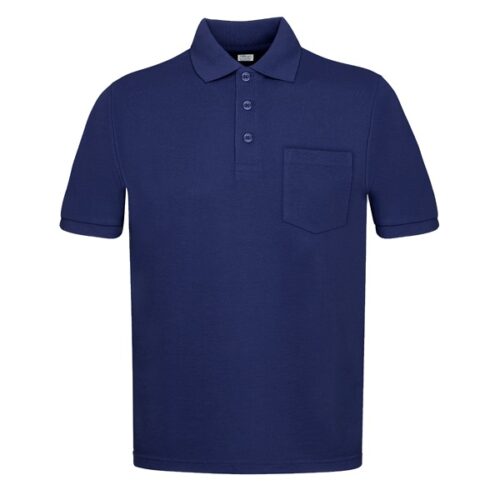 Polo manga corta con bolsillos Vesin azul Polo manga corta con bolsillos Vesin azul