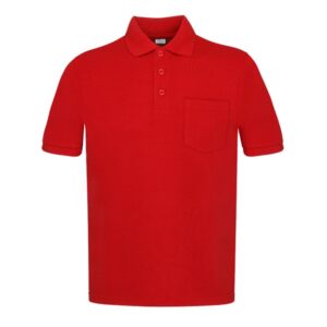 Polo manga corta con bolsillos Vesin rojo Polo manga corta con bolsillos Vesin rojo