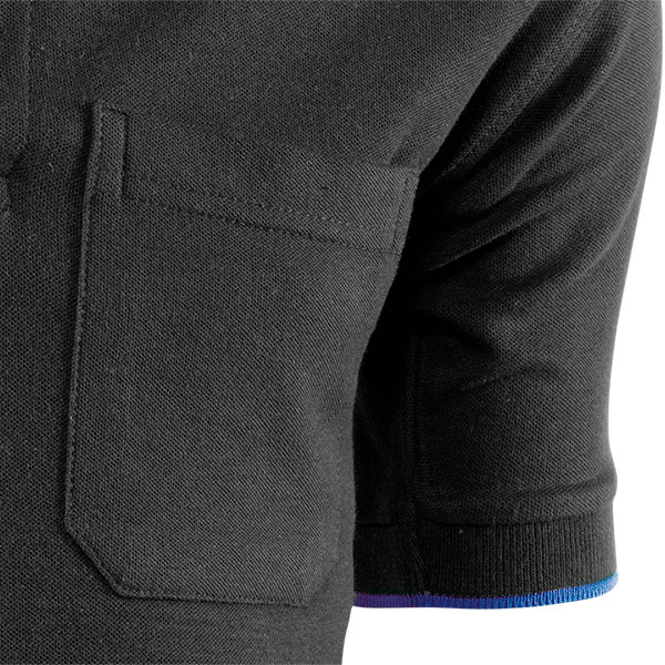 Polo piqué de manga corta Juba 648 TOP RANGE Negro - Azulina-2 Polo piqué de manga corta Juba 648 TOP RANGE Negro - Azulina
