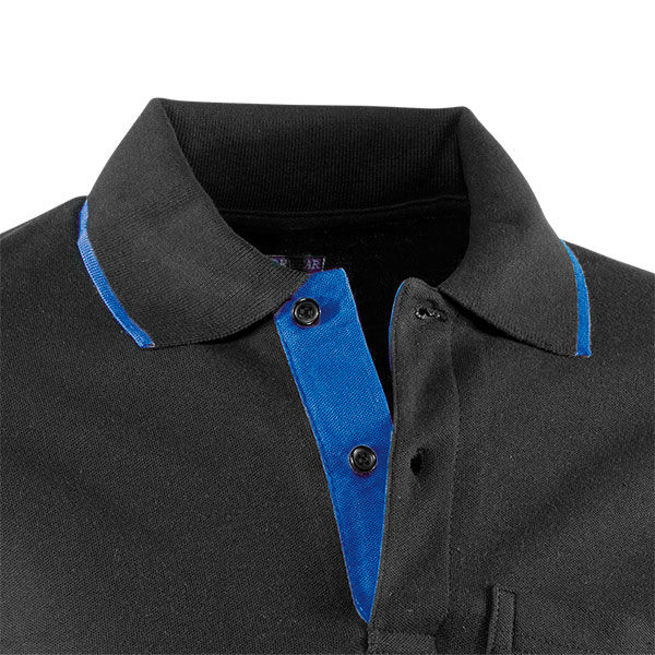 Polo piqué de manga corta Juba 648 TOP RANGE Negro - Azulina-3 Polo piqué de manga corta Juba 648 TOP RANGE Negro - Azulina