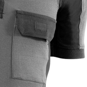 Polo piqué de manga corta Juba 670 Flex Negro - Gris-3 Polo piqué de manga corta Juba 670 Flex Negro - Gris