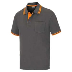 Polo pique manga corta y bolsillo vesin gris Polo pique manga corta y bolsillo vesin gris