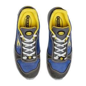 Calzado de seguridad Diadora Run Low Gris Castillo/Azul Insignia S3S FO SR ESD Unisex