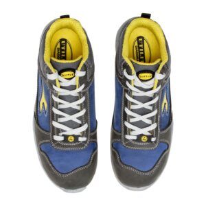 Calzado de seguridad Diadora Run Mid Gris Castillo/Azul Insignia S3S FO SR ESD Unisex