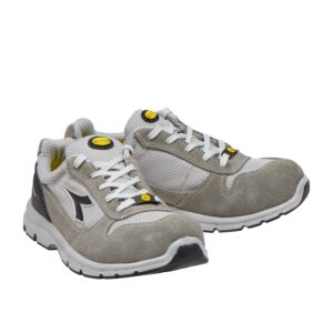 Calzado de seguridad Diadora Run Text Low Gris Castillo/Aluminio S1PS FO SR ESD Unisex