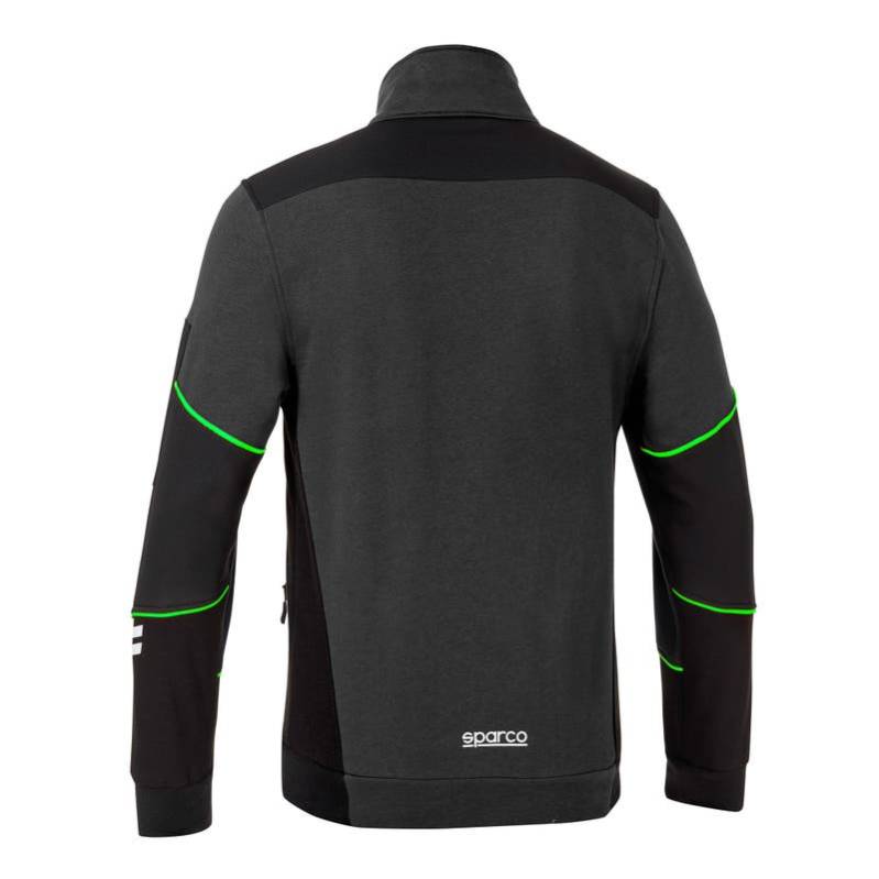 Sudadera Tech Full Zip ALABAMA 02429GSVF GRIS/VERDE