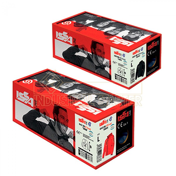 cajas ed Chaqueta impermeable con capucha Starter Thiny rojo