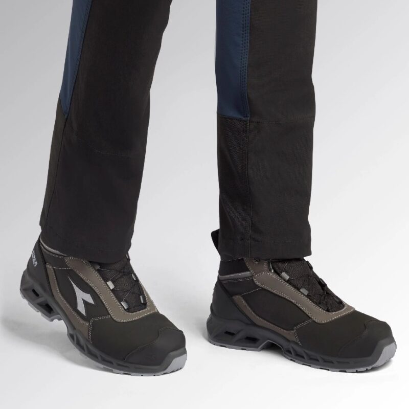 calzado de seguridad diadora SHARK STABLE IMPACT LEATHER QUICK MID S3S FO SR SC ESD