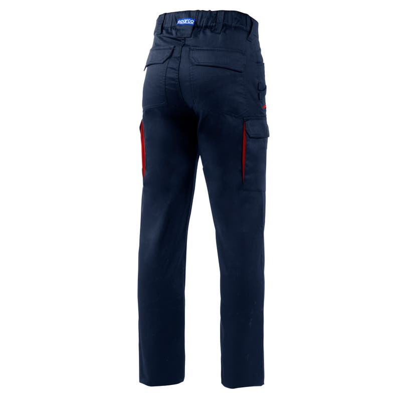 pantalon sparco vermont BTP0001B0N31-1 Pantalones Sparco TROUSERS VERMONT BTP0001B0N31 Azul marino y rojo